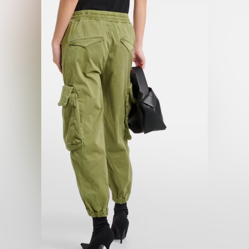 AG Adriano Goldschmied Sage Green Cargo Joggers